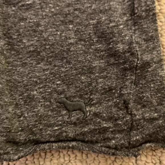 Pink Cropped Grey Tee  - Picture 3 of 3